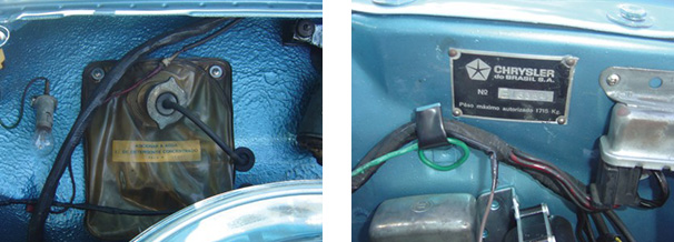 No limpa vidros, orientação para usar somente água com 2 % de detergente - Plaqueta ainda da fábrica demonstra originalidade do modelo